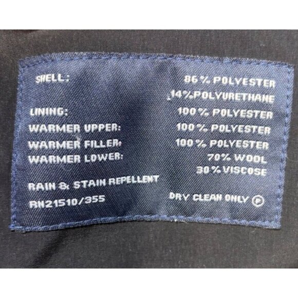 Hart Schaffner Marx Mens Black Smart Coat 46R Wool Lining - Picture 6 of 11